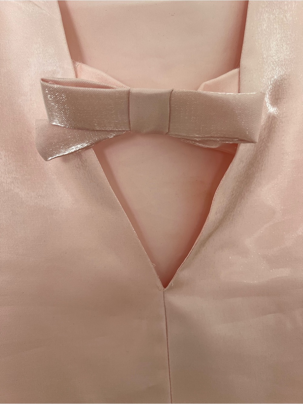 H&M Blush Pink Bow Mini Dress NWT - Picture 5 of 5